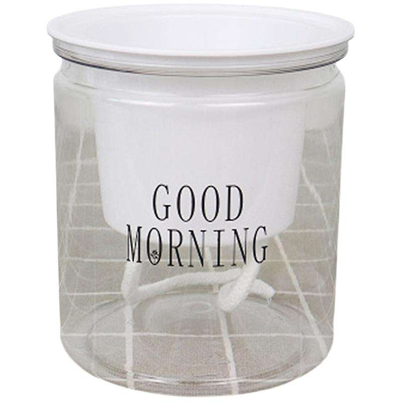 Self-watering Flowerpot Automatic Water Absorption Succulent Aquaculture Transparent Round Plastic