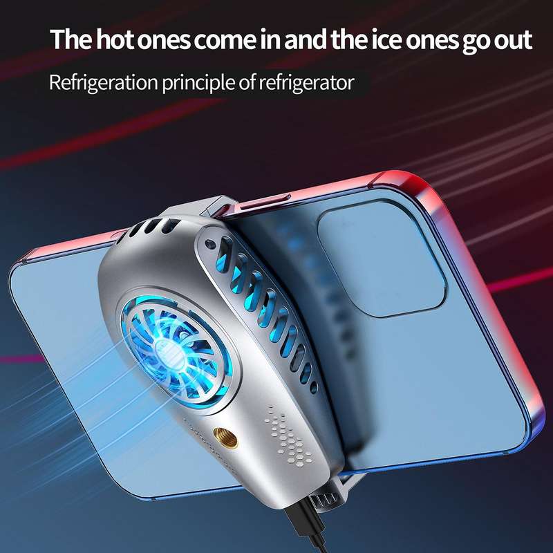 Semiconductor Refrigeration Phone Cooling Fan for Android IOS Game Radiator Portable USB Rechargeabl