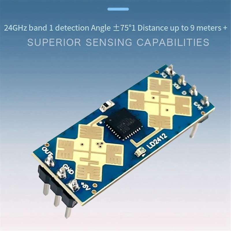 Sensor Detection Module 24G Human Presence Sensing Radar Module LD2412 Millimeter Wave Radar Wide An
