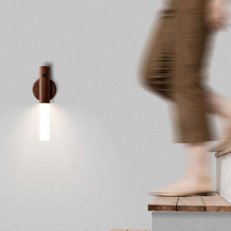 Sensor Night Light USB Rechargeable Smart Night Light Corridor Wall Sconce Induction Lamp for Bedroo