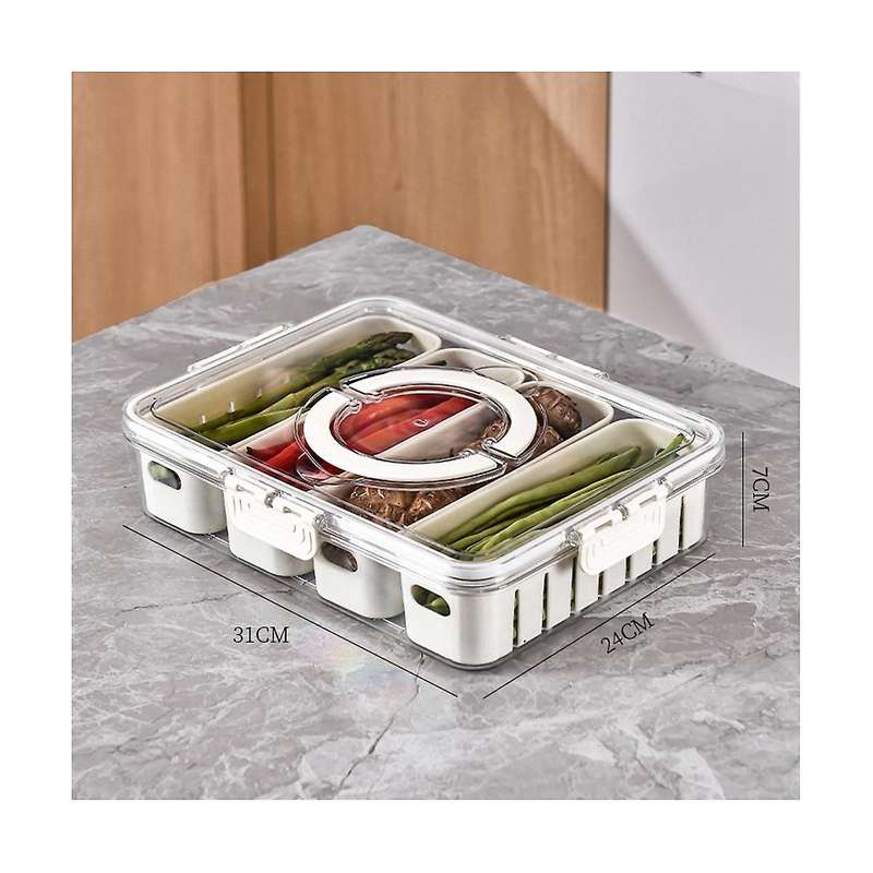 Separate Refrigerator Storage Box Plastic Freezing-refrigerated Portable Vegetable Fruit Container f