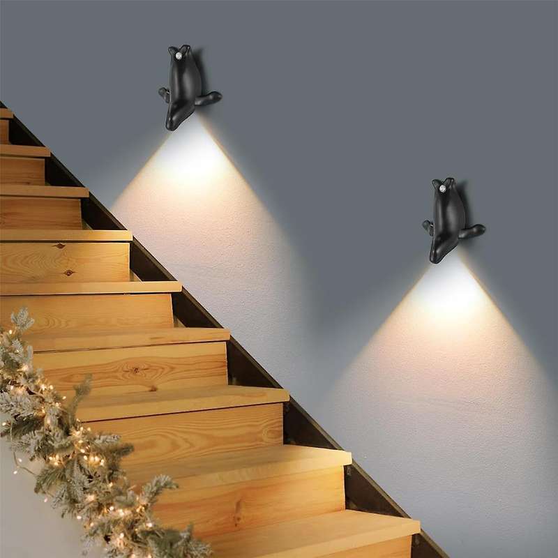 Sensor Wall Sconces Set of Two, Magnetic LED Wall Lights with Motion Detection, Wireless Wall Lamp f