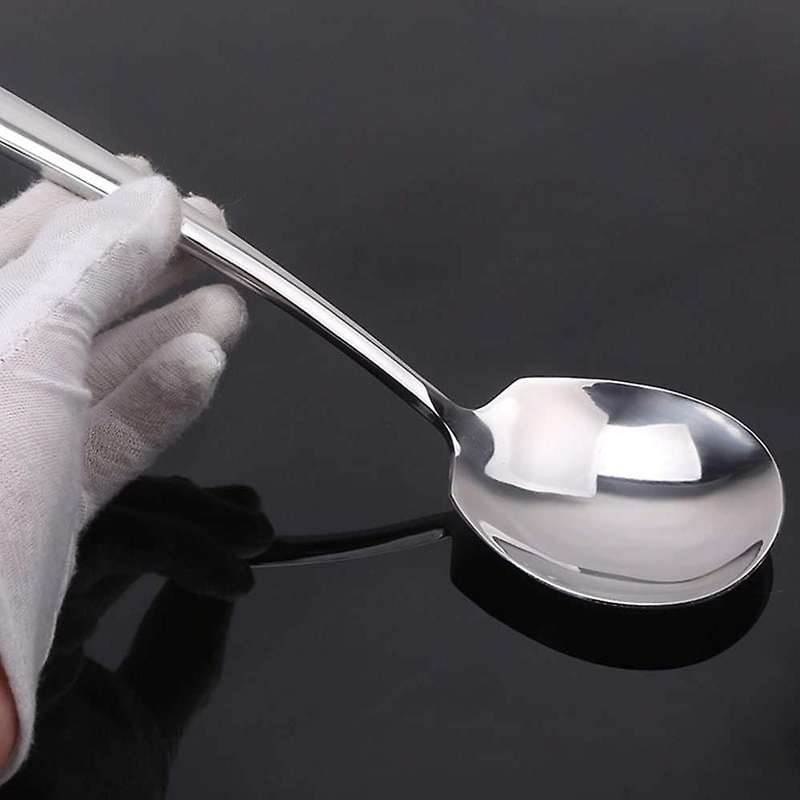 Serving Spoon,Set of 4 Stainless Steel Serving Spoon,Mirror Finish for Elegant Buffet Banquet Part