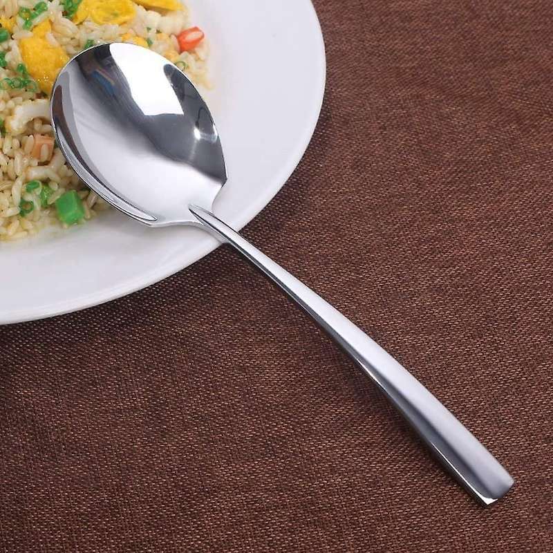 Serving Spoon,Set of 4 Stainless Steel Serving Spoon,Mirror Finish for Elegant Buffet Banquet Part
