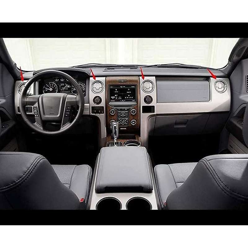 Set of 2 Dash Board /HVAC Vent Fits for 11-16 F-450 F-550 (Black), BC3Z-19893-AA, 75302B-2