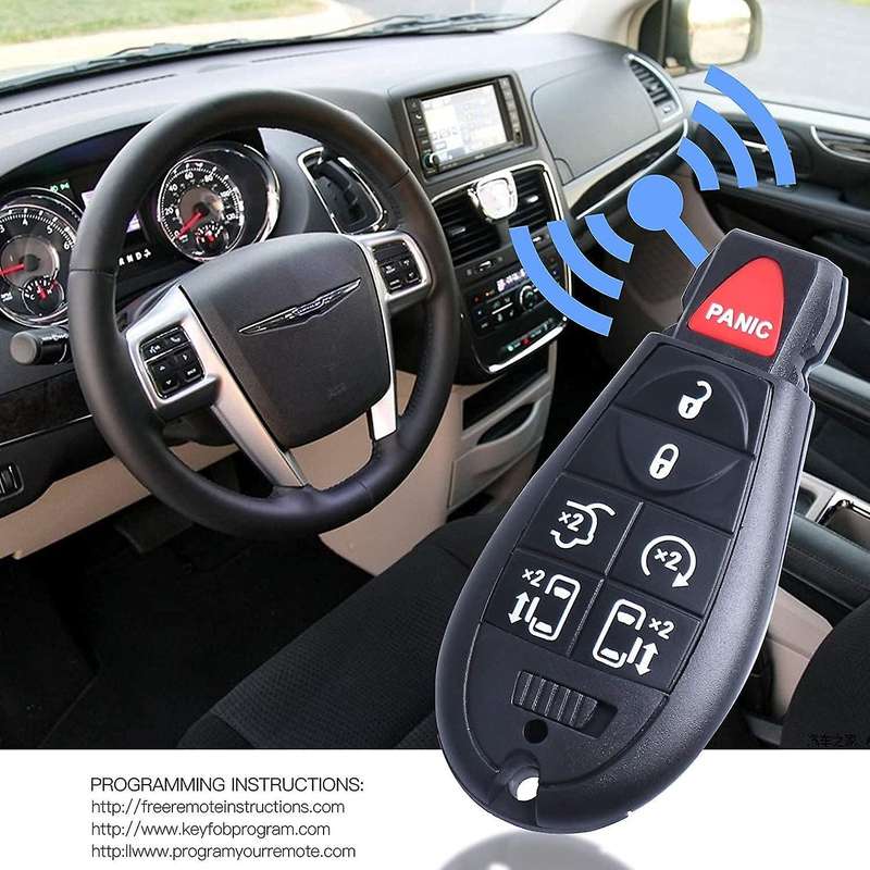 Set of 2 Keyless Remote Car Key Fob for 2008-2016 or 2008-2016 Grand Caravan M3N5WY7 M3N5WY783X