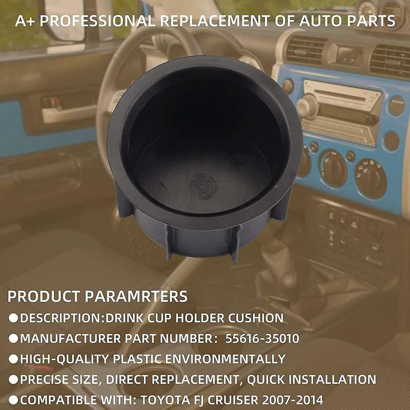 Set of 2 Front Dashboard Drink Cup Holder Assembly Compatible with for 2007-2014 5616-35010