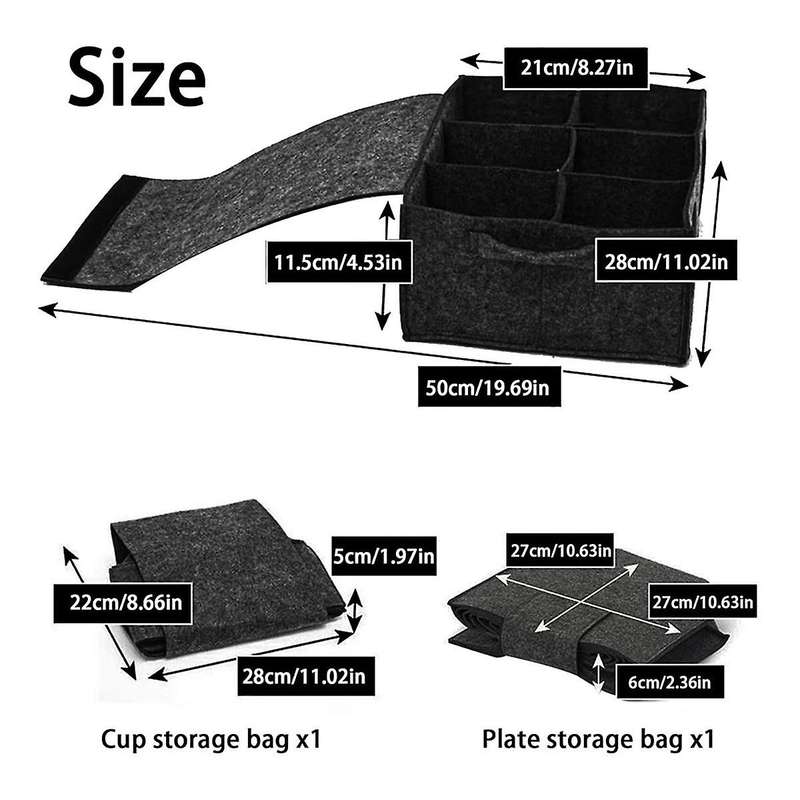 Set Of 2 Motorhome Plate Holders, Motorhome Plate Holder, Felt Cup Holder, Camping,felt Cup Holder C