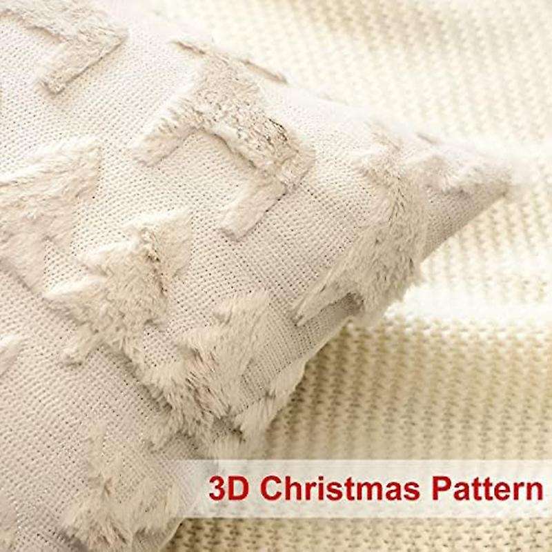Set Of 2 Soft Plush Short Wool Velvet Decorative Throw Pillow Covers Square Luxury Style Cushion Cas