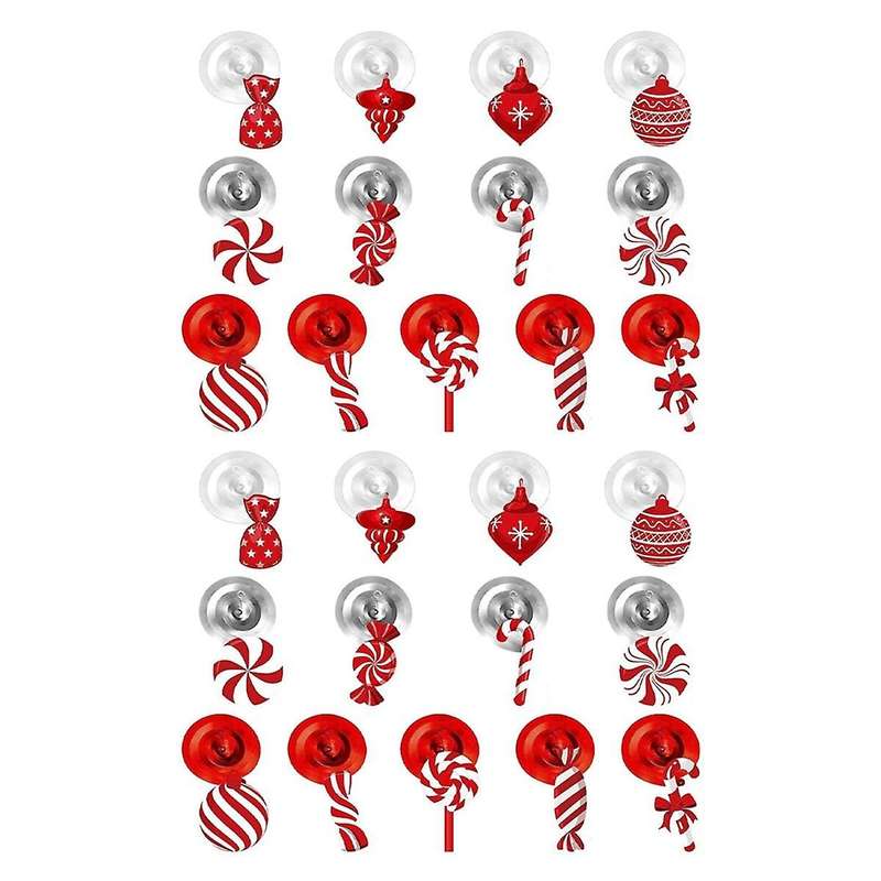 Set of 26 Christmas Candy Spiral Hanging Decoration Merry Hanging Decoration