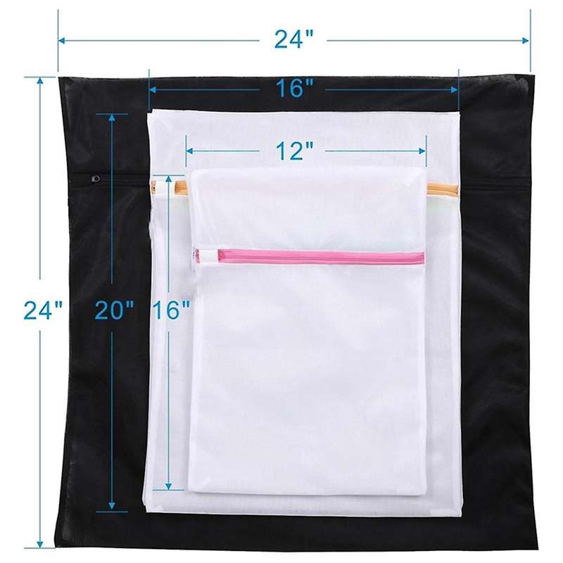 Set Of 5 Mesh Laundry Bags-1 Extra , 2 Big & Medium for Blouse, Hosiery, Stocking, Underwear, Trave