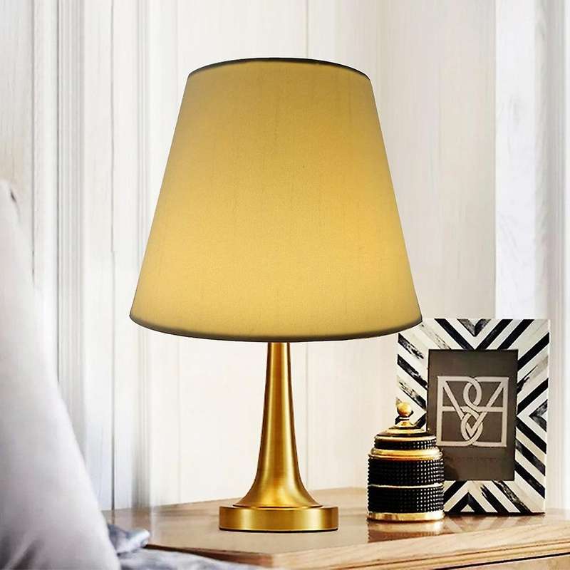 Set of 6 White Fabric Cloth on Chandelier Lamp Shades, Replacement for E14 Wall Lamp Chandelier Home