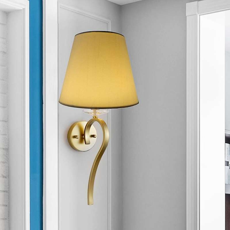 Set of 6 White Fabric Cloth on Chandelier Lamp Shades, Replacement for E14 Wall Lamp Chandelier Home