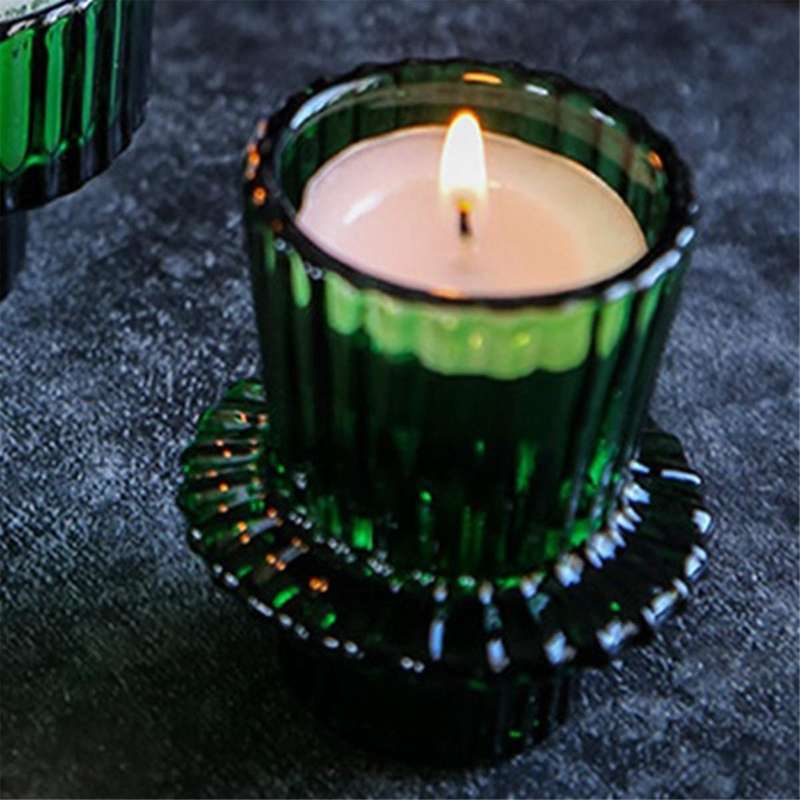 Set Of 6 Candle Holders for All Occasions Candle Holders for Taper Candlesticks Green
