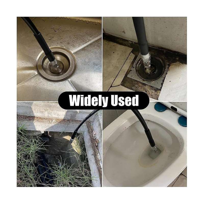 Sewer Jetter Nozzle for Pressure Washer,drain Cleaning Tips,rotating Button Nose with 1/4 Inch Quic