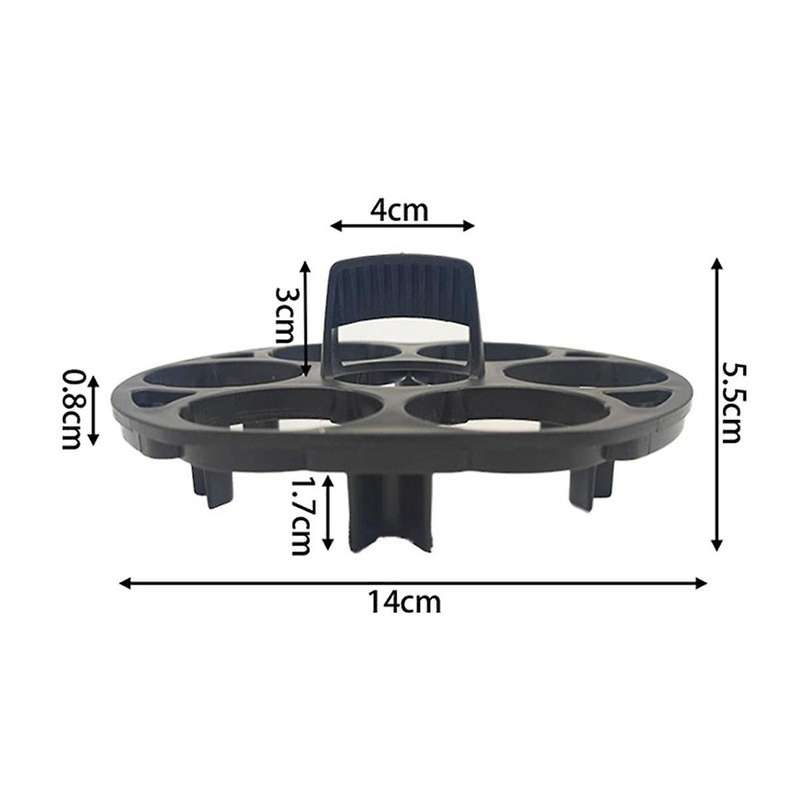 Seven-Hole Round Multifunctional Plastic Boiled Egg Model Steamed Egg Holder Mold