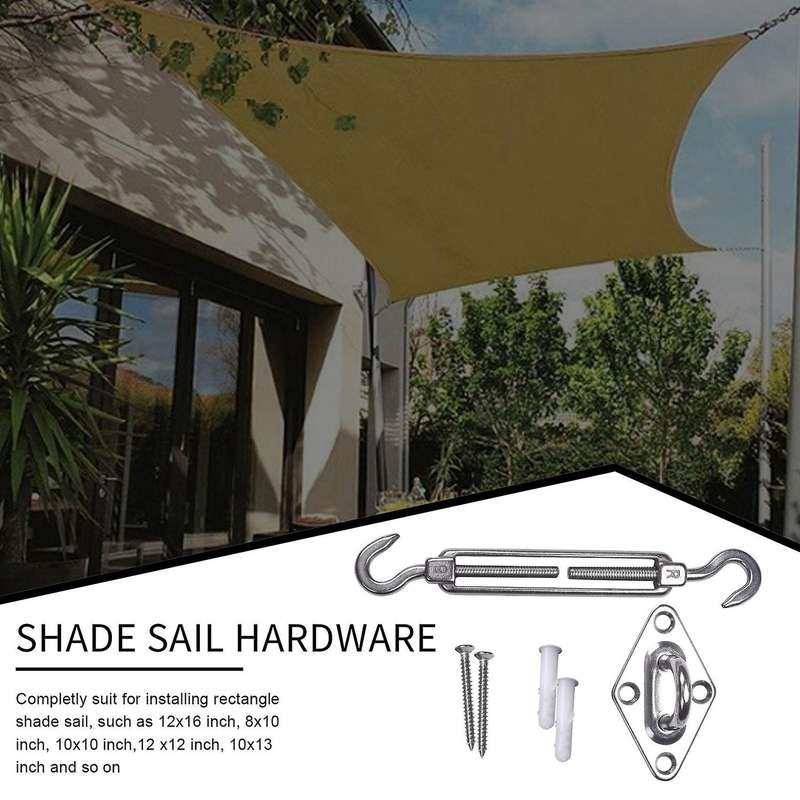Shade Sail Hardware Kit for Square/rectangle/triple-cornered Shade Sail Stainless Steel Shade Sail