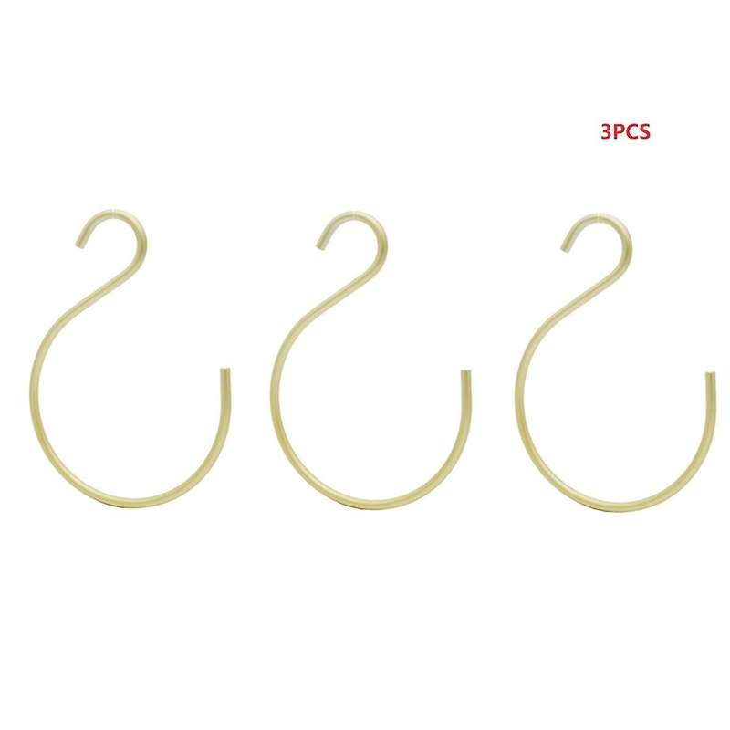 -shape Hooks Bedroom Multifunctional Aluminium Alloy S Hanger Hooks Scarf Tie Hook Hanging Wardrobe