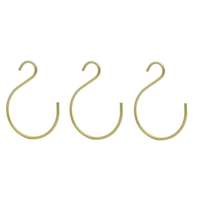 -shape Hooks Bedroom Multifunctional Aluminium Alloy S Hanger Hooks Scarf Tie Hook Hanging Wardrobe