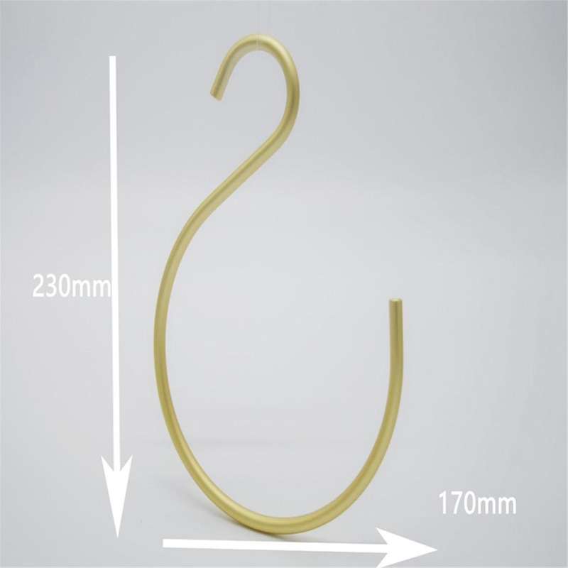 -shape Hooks Bedroom Multifunctional Aluminium Alloy S Hanger Hooks Scarf Tie Hook Hanging Wardrobe