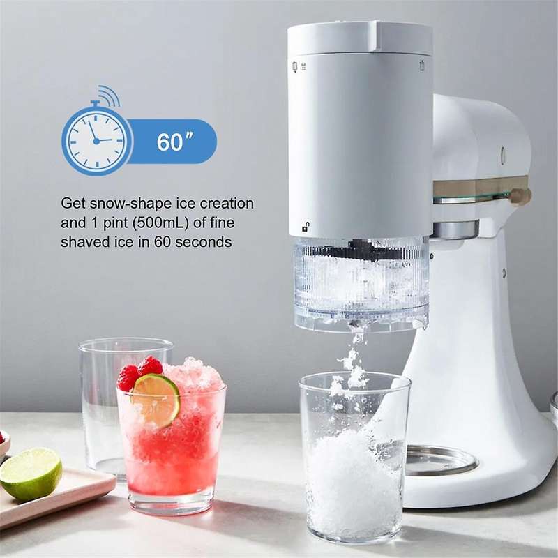 Shave Ice Attachment for Stand Mixer, Shaved Ice and Snow Cone Attachment for Stand Mixer