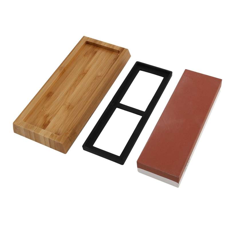 Sharpening Stone 3000 & 8000 Grit - Double Sided Whetstone Set for Knives with Non- Bamboo Base And