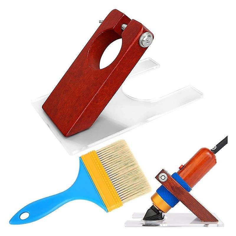 Shearing Guide for Carpet Trimmer with Brush Rug Tufting Carver Holder to Keep Your Rug Surface For