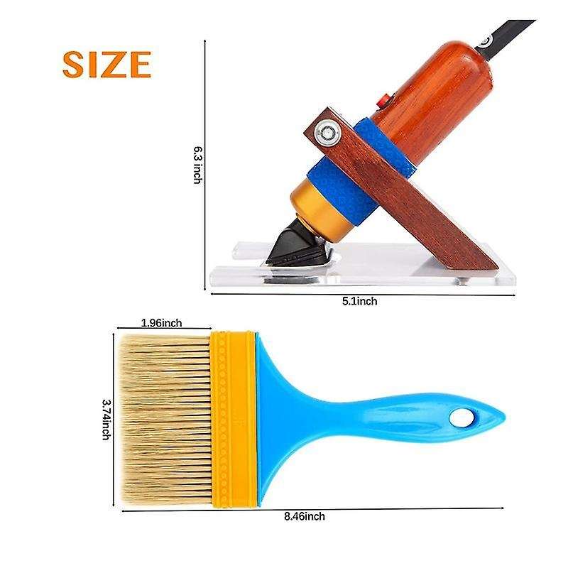 Shearing Guide for Carpet Trimmer with Brush Rug Tufting Carver Holder to Keep Your Rug Surface For