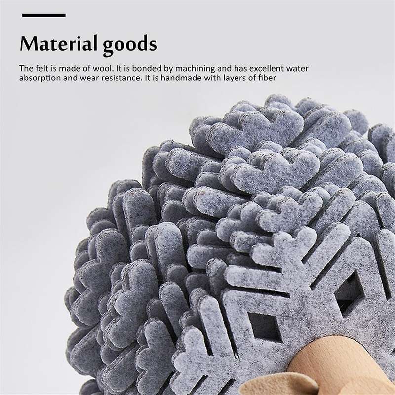 Sheep Shape Coasters Anti Slip Cup Pads Coasters Insulated Round Felt Cup Mats Home Office Decor