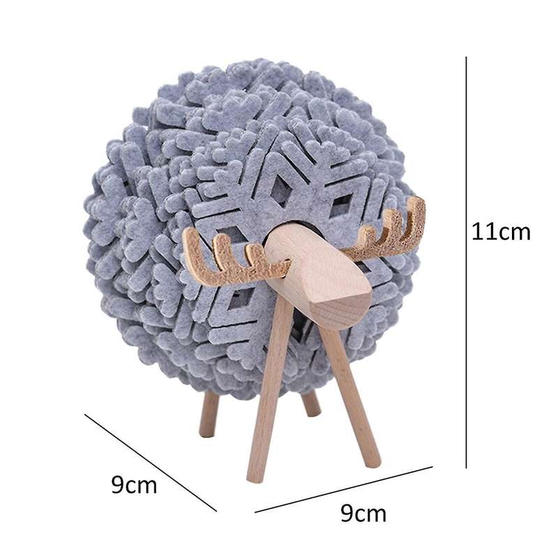 Sheep Shape Coasters Anti Slip Cup Pads Coasters Insulated Round Felt Cup Mats Home Office Decor