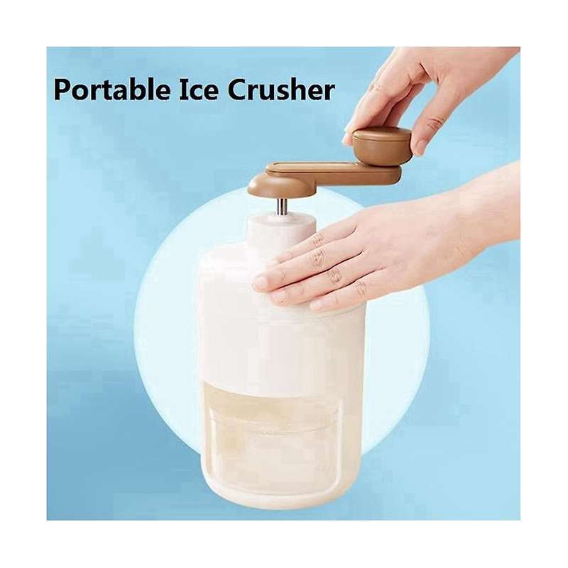 Shaved Ice Machine Snow Cone Machine - Portable Ice Crusher and Shaved Ice Machine with Free Ice Sq