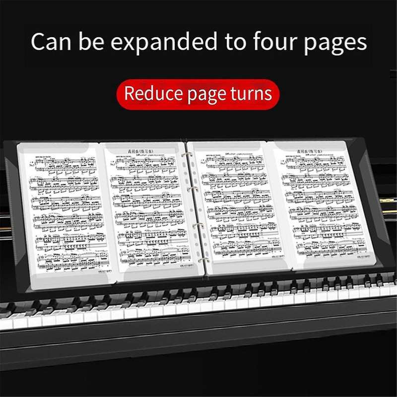 Sheet Music Folder, Music Binder,suitable Choir Folder for Piano Playing and Any Occasion Where Shee