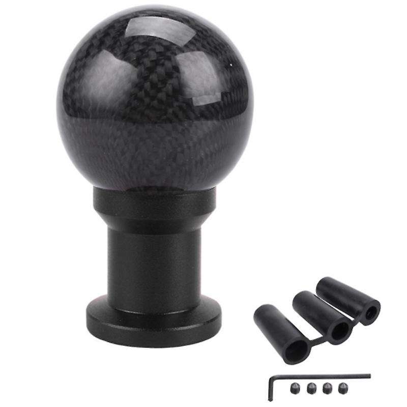 Shift Knob Carbon Fiber,Car Modified Universal Gear Head True Carbon Fiber Gear Shift Knob Plus Limi