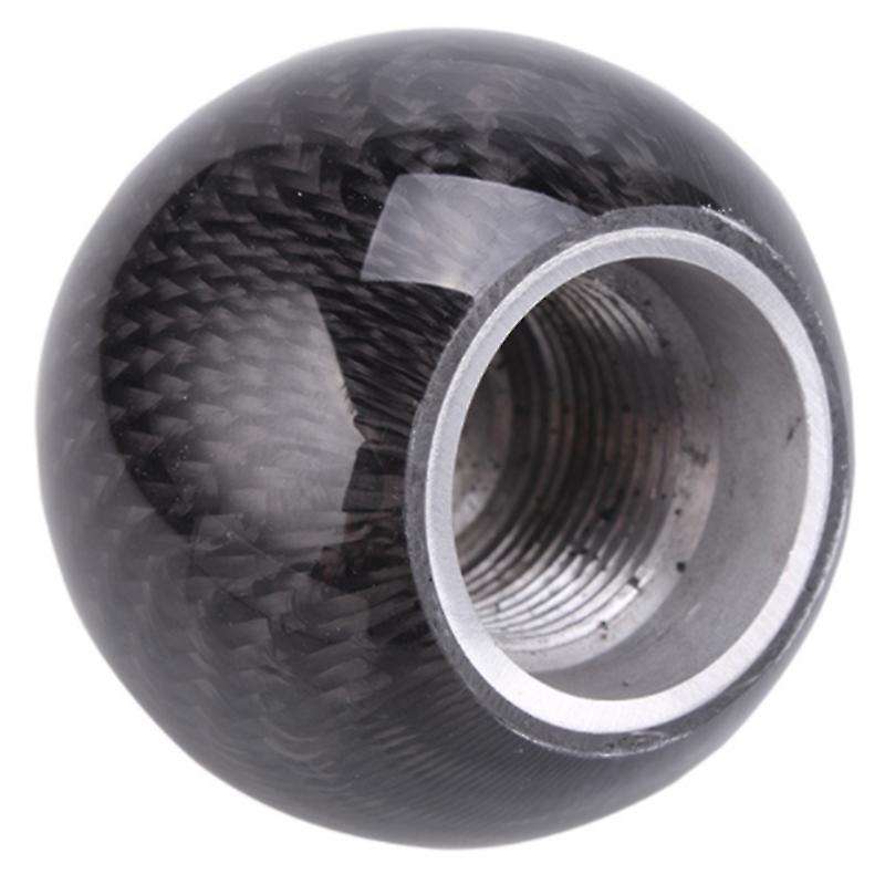 Shift Knob Carbon Fiber,Car Modified Universal Gear Head True Carbon Fiber Gear Shift Knob Plus Limi