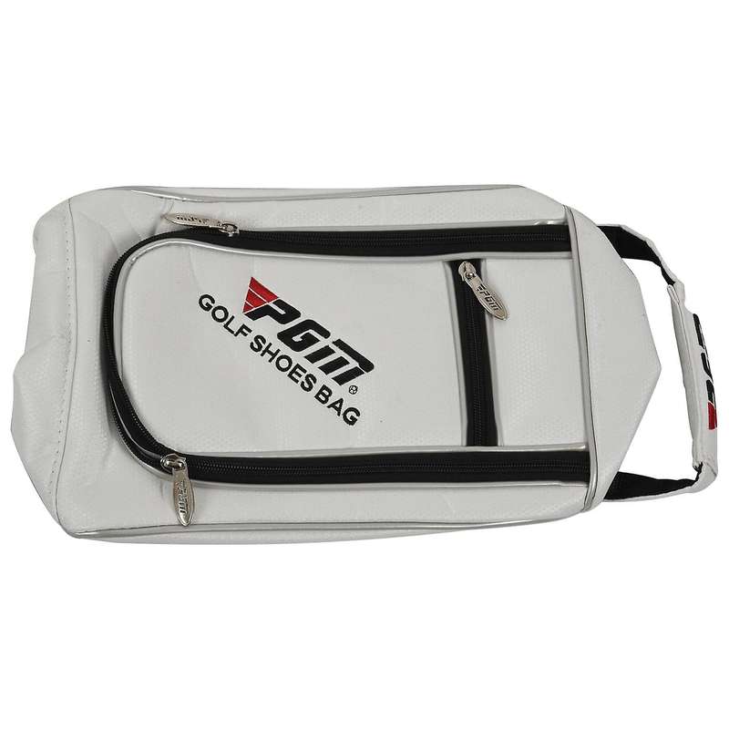 Shoes Bags for Men Pu Leather Waterproof Sport Bag Portable Golf Shoes Bag
