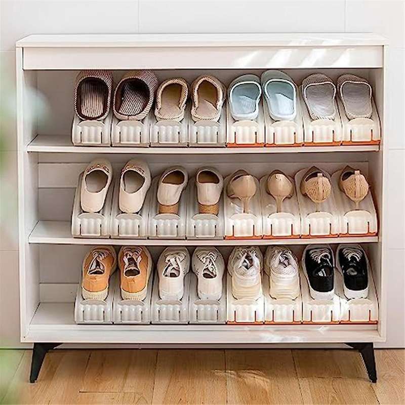 Shoes Storage Rack Save Space, Stacker,adjustable Shoe Stacker,shoe Stacker Slots Organizer