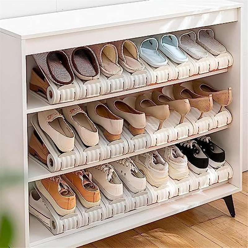 Shoes Storage Rack Save Space, Stacker,adjustable Shoe Stacker,shoe Stacker Slots Organizer