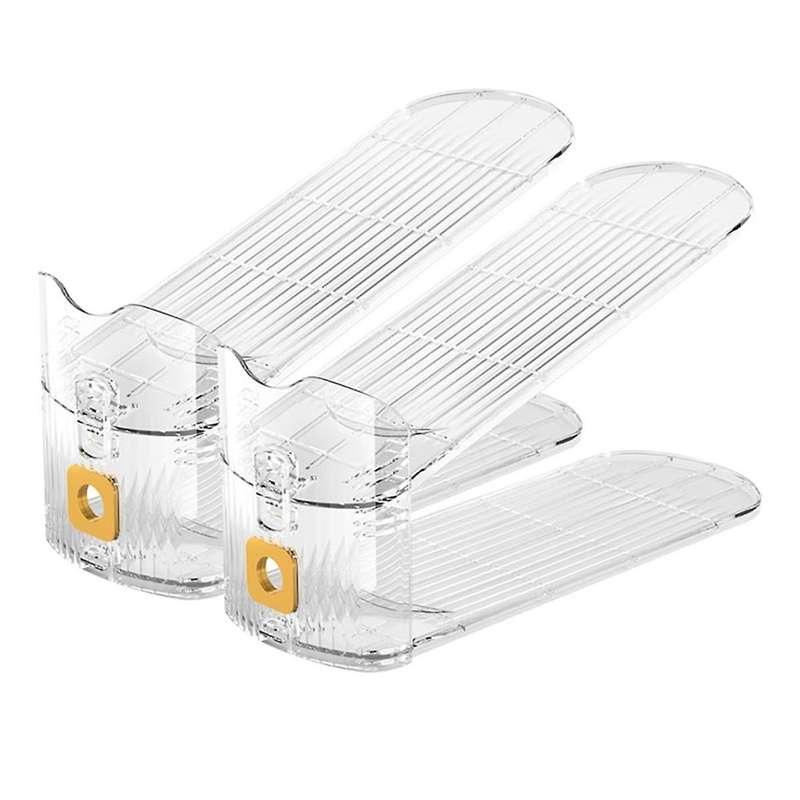 Shoe Stacker 6Pack Adjustable Shoe Slots Space Saver Shoe Rack for Cabinet Storage Shoe Holder Stand