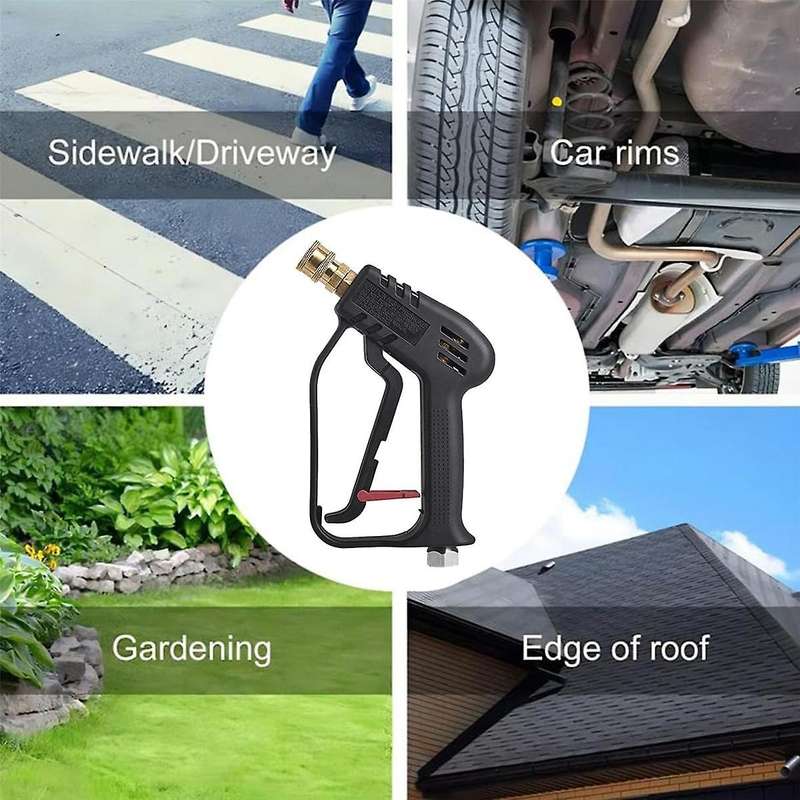 Short Pressure Washer Nozzles with 3/8Inch Swivel Inlet, M22-14mm & M22-15mm Adaptor, Pressure Washe