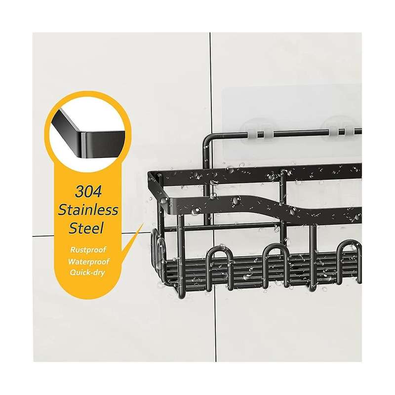 Shower , Bathroom Shower Organizer [5-pack], Self Adhesive Shower Shelves, Shower Shelf for Inside