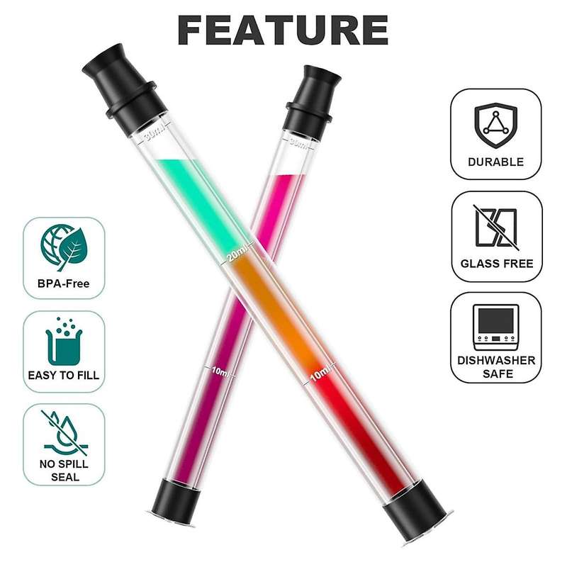 Shot Straw, Shot Tube Holder Drinks Straw for Beach Pool, Parties, Fits All Standard Bottles, , Dish