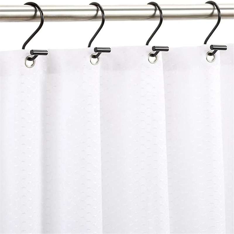 Shower Curtain Hooks, Rust Proof Shower Curtain Rings for Bathroom,metal Decorative Shower Curtain H
