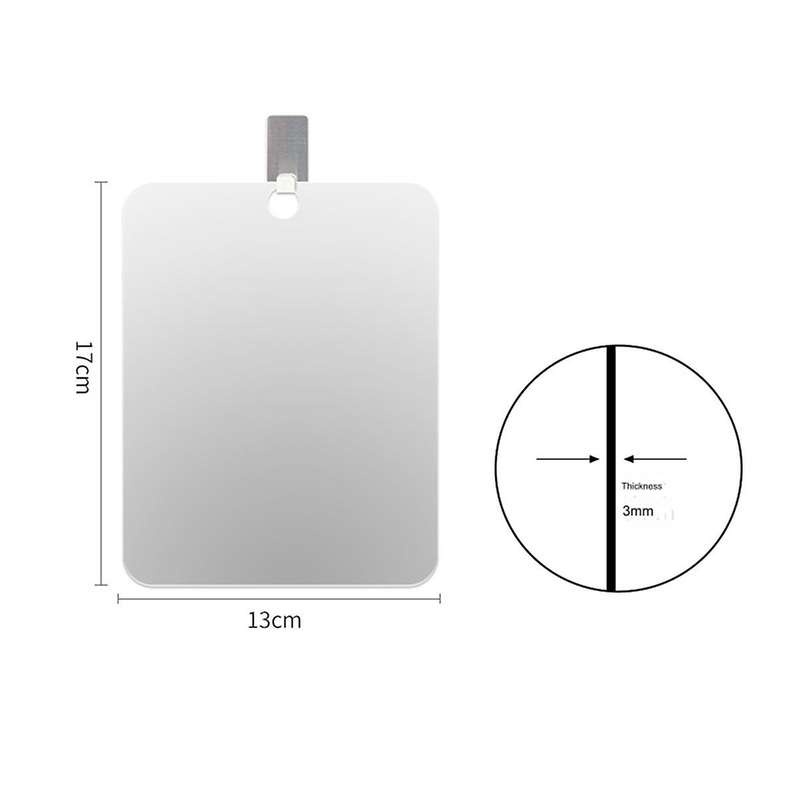 Shower Mirror Fogless for Shaving Mirror for Shower,Unbreakable Deluxe Organic Glasss Makeup Mirror