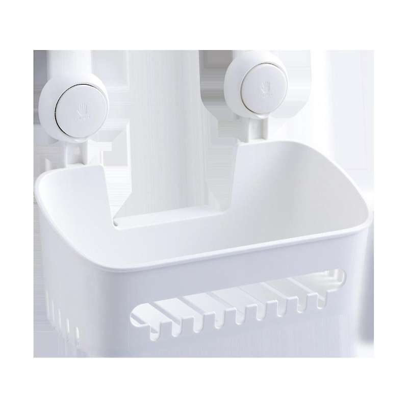 Shower, Spice Stand, Bathroom Organizer, Storage Basket, No Drill, Removable Vacuum Suction Cup, Wa