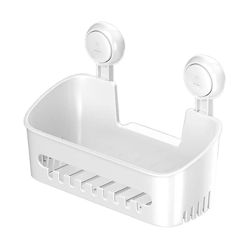 Shower, Spice Stand, Bathroom Organizer, Storage Basket, No Drill, Removable Vacuum Suction Cup, Wa