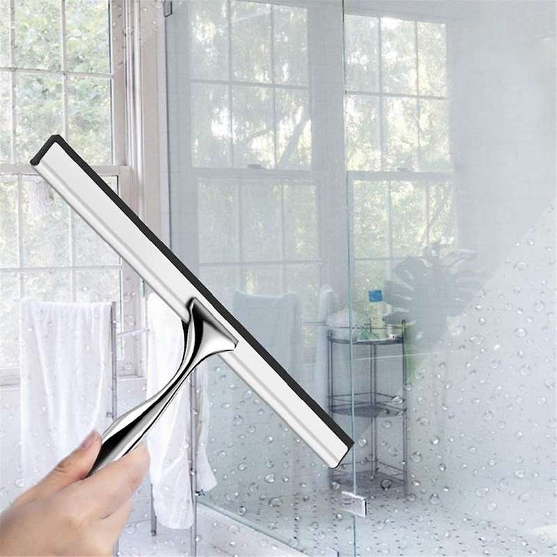 Shower Squeegee and Window Squeegee, Stainless Steel,home Mirrors,adhesive Holder, Shower Door Hook,