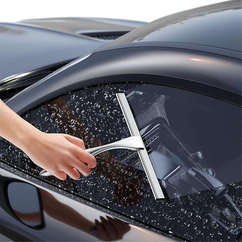 Shower Squeegee and Window Squeegee, Stainless Steel,home Mirrors,adhesive Holder, Shower Door Hook,