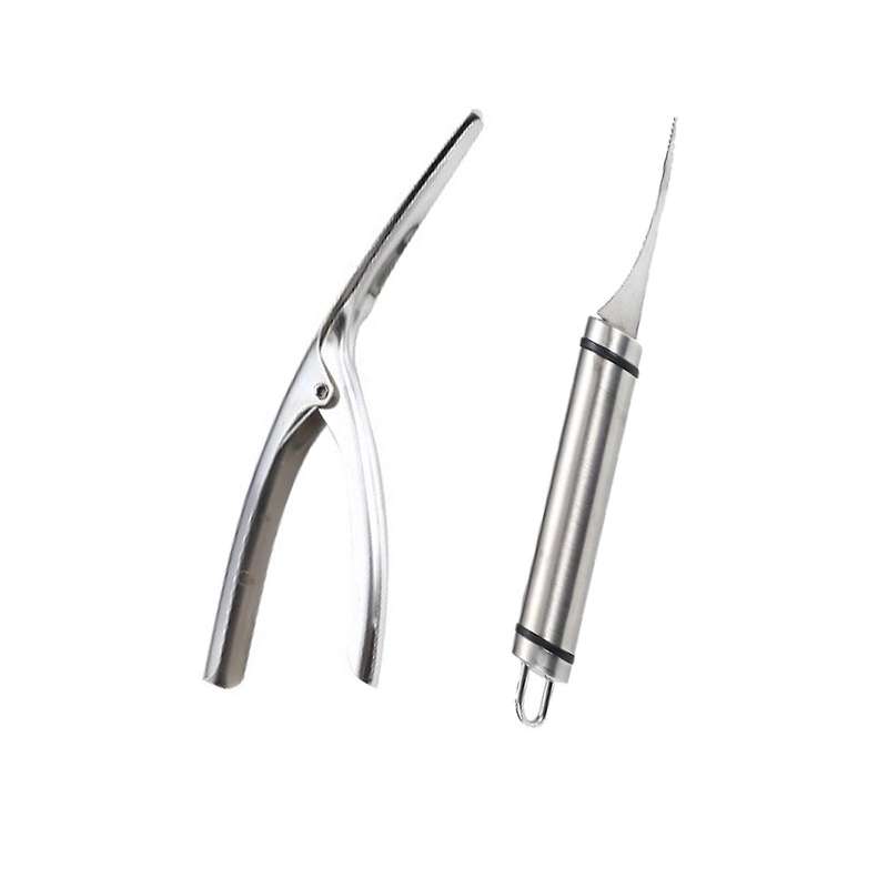 Shrimp Deveiner Tool and Peelers,stainless Steel Shrimp Cleaner Knife Prawn Peeler Shrimp Deveiner