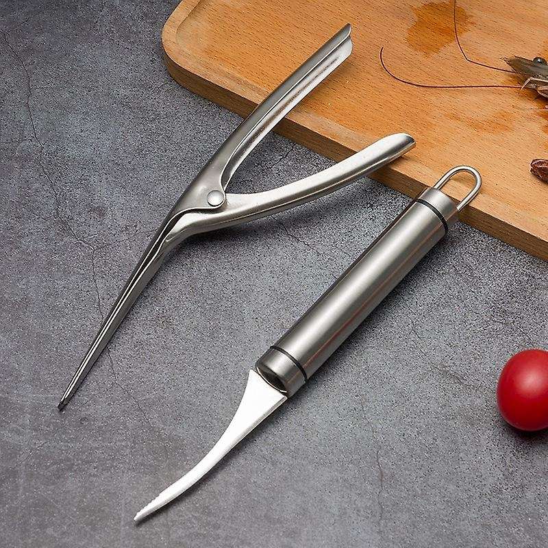 Shrimp Deveiner Tool and Peelers,stainless Steel Shrimp Cleaner Knife Prawn Peeler Shrimp Deveiner