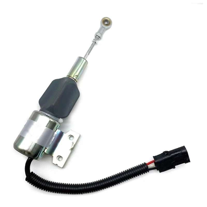 Shut Off Solenoid Compatible for 4BT 5.9L 6BT 5.9L R130 R170 3932529 Engine Reliable Shutdown Contr